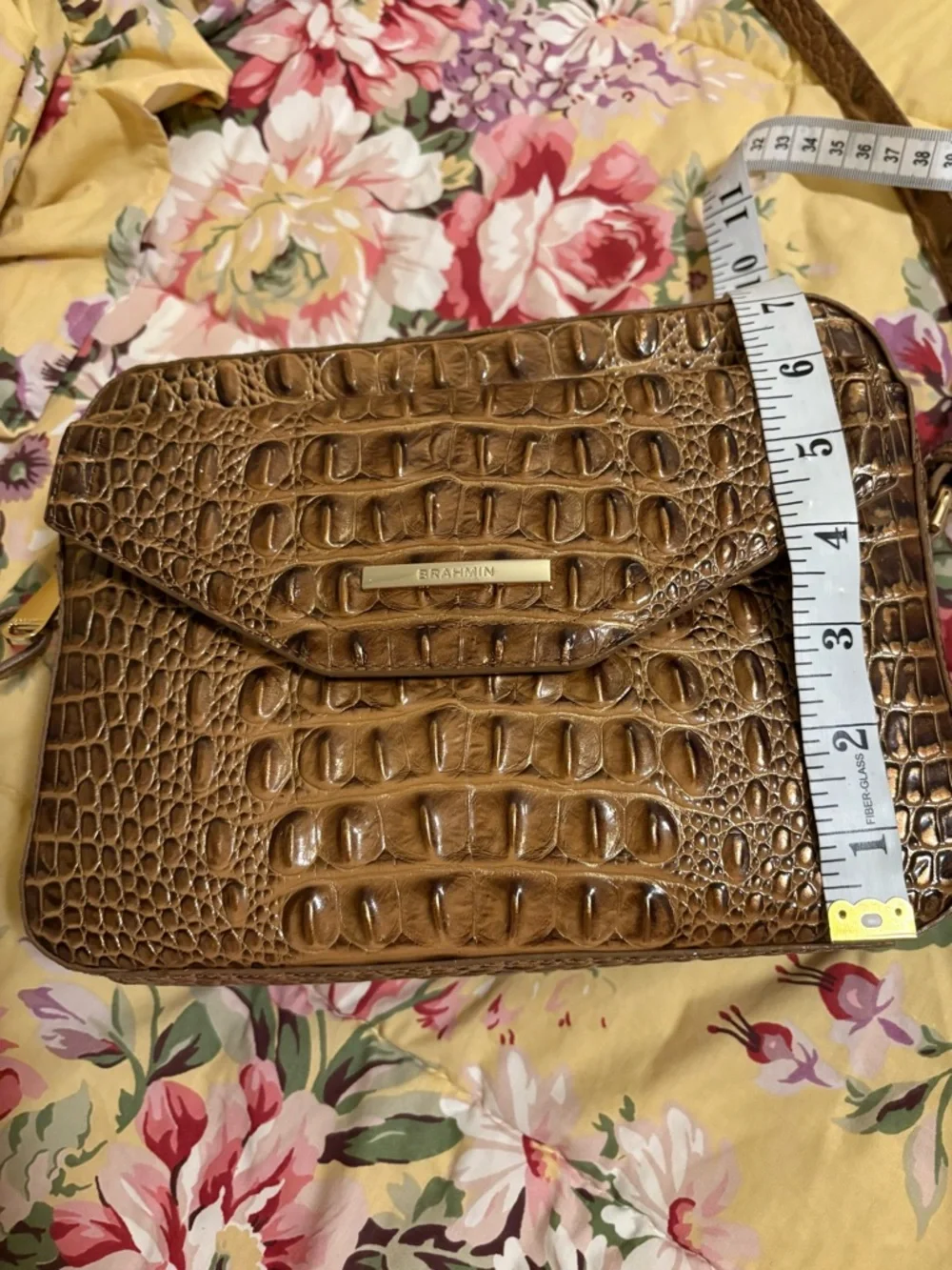 Brown Brahmin Bag with Hints of Burnished Bronze - Picture 11 of 15